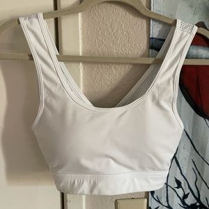 Alphalete white sports bra